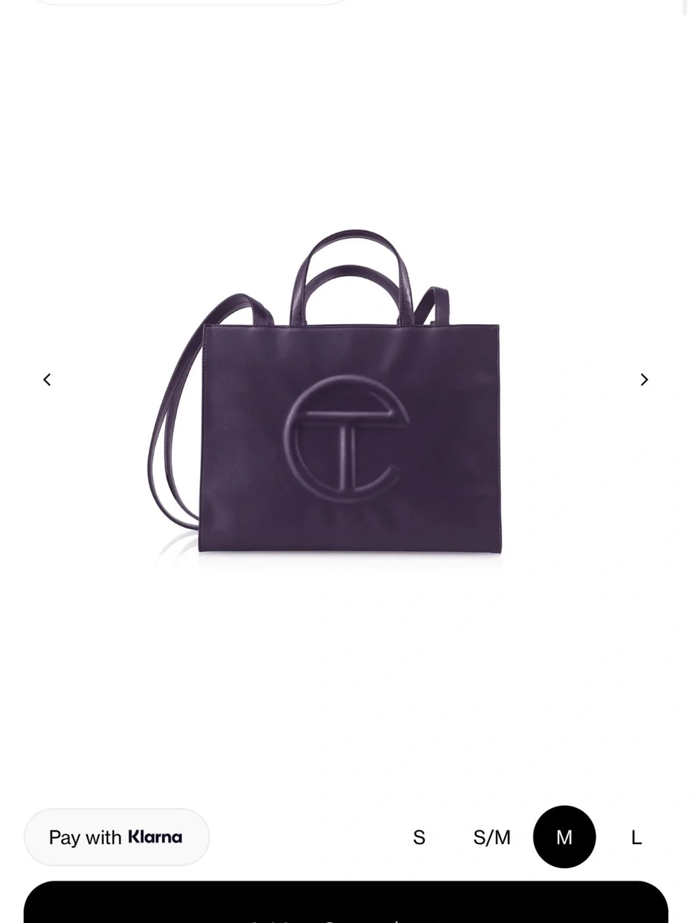 Telfar Medium Shopping Bag in eggplant